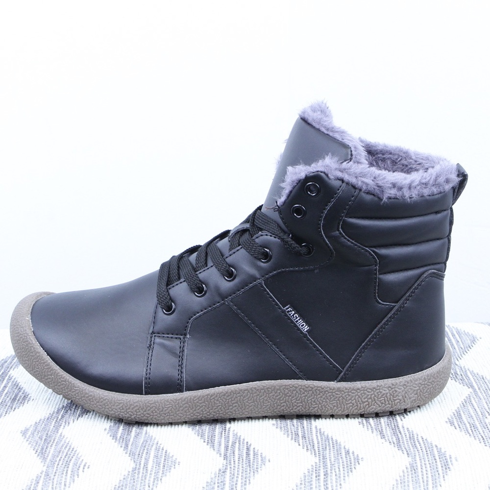 NEW Mens SASHA Waterproof Fur Ankle Boots - Picture 2 of 7